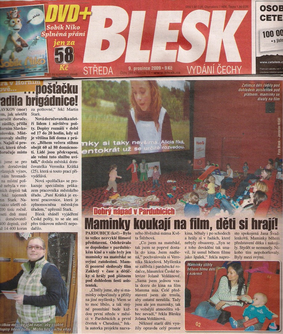 Článek v Blesku
